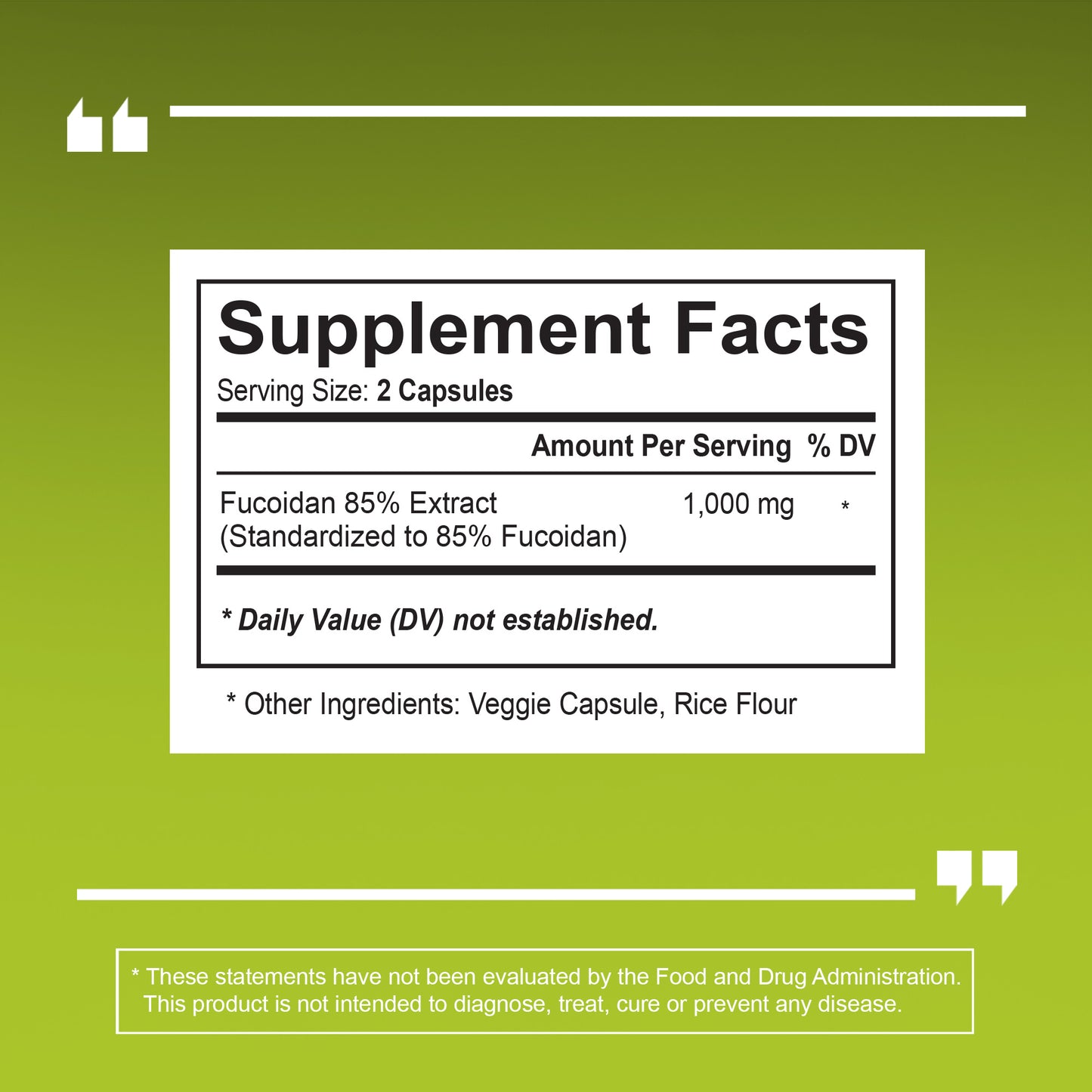 Fucoidan 85%